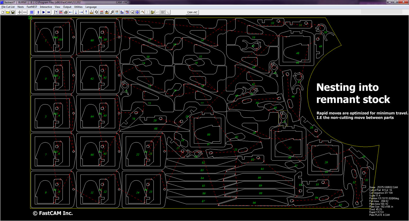 FastNEST CNC | CAD CAM Nesting Software | 2D